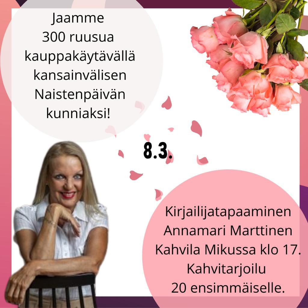 Hyvää kansainvälistä naistenpäivää 8.3.