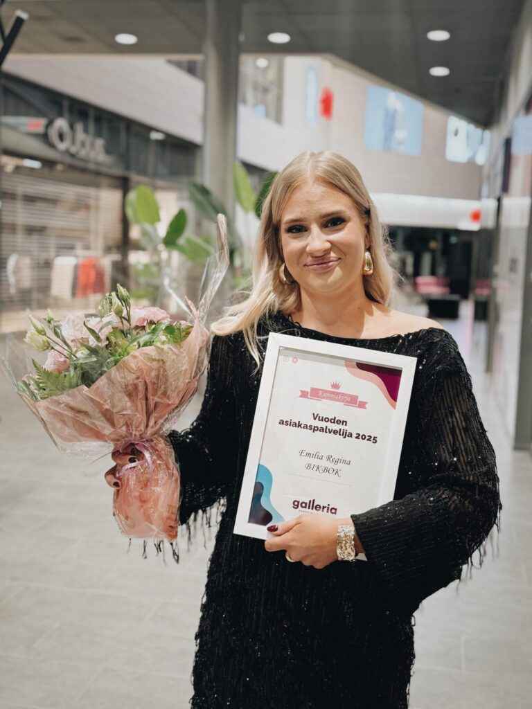 Kauppakeskus Gallerian vuoden 2025 Asiakaspalvelija on Emilia!