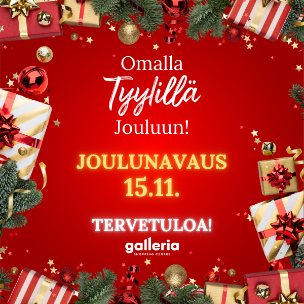 Tervetuloa Gallerian joulunavaukseen 15.11.
